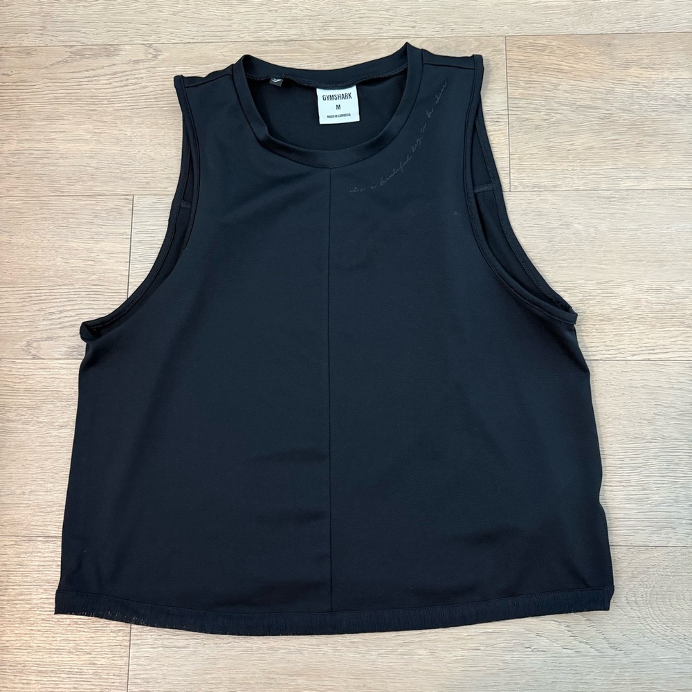 Gymshark Black Muscle Tee - Whitney Simmons - M